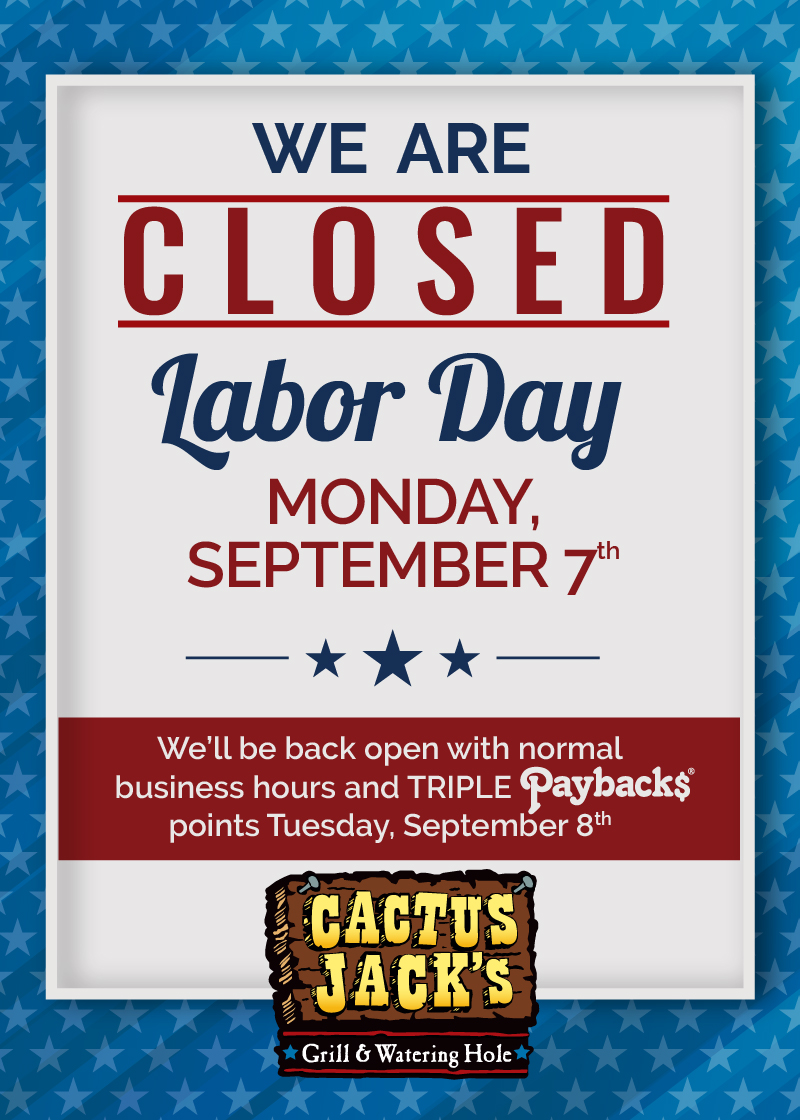 Closed Labor Day